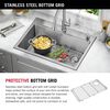 30&rdquo; Stainless Steel Workstation Kitchen Sink Drop-In Undermount Single Bowl with WorkFlow&trade; Ledge and Accessories